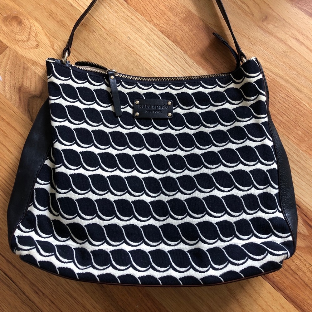 Kate Spade navy patterned handbag